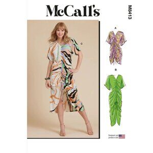 McCalls Sewing Pattern M8413‎ R11883 Dress Cafton Miss Size 18-26